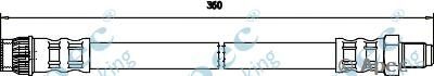 APEC BRAKING hos3744 -  Тормозной шланг